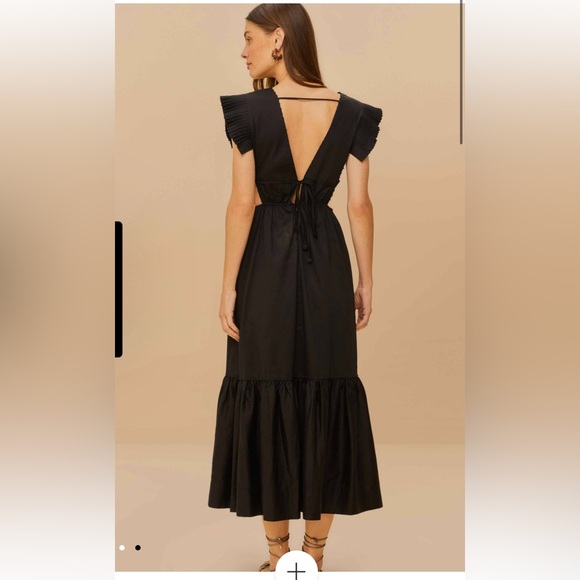 FARM Rio Black Butterfly Midi Dress - Picture 4 of 8